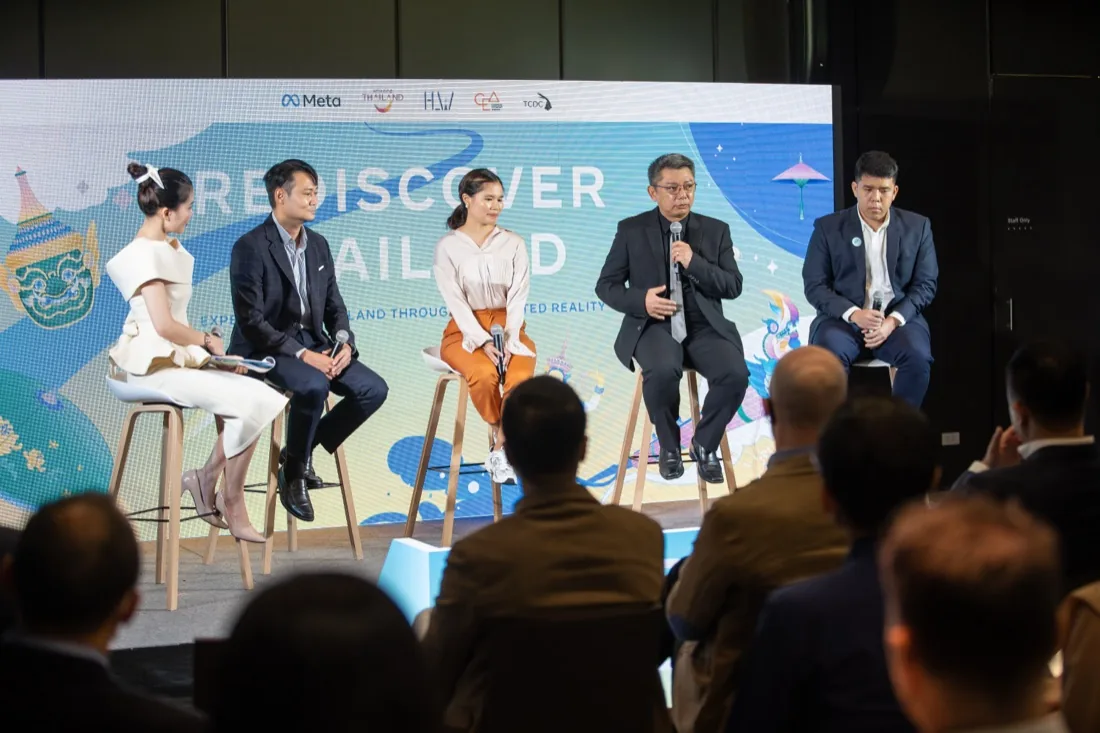 Launch panel with Meta APAC and the Tourism Authority of Thailand